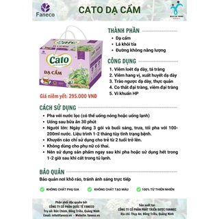 Cao uống liền Dạ Cẩm Cato faneco - Hỗ trợ Dạ Dày (Hộp 39 gói x 5gr)