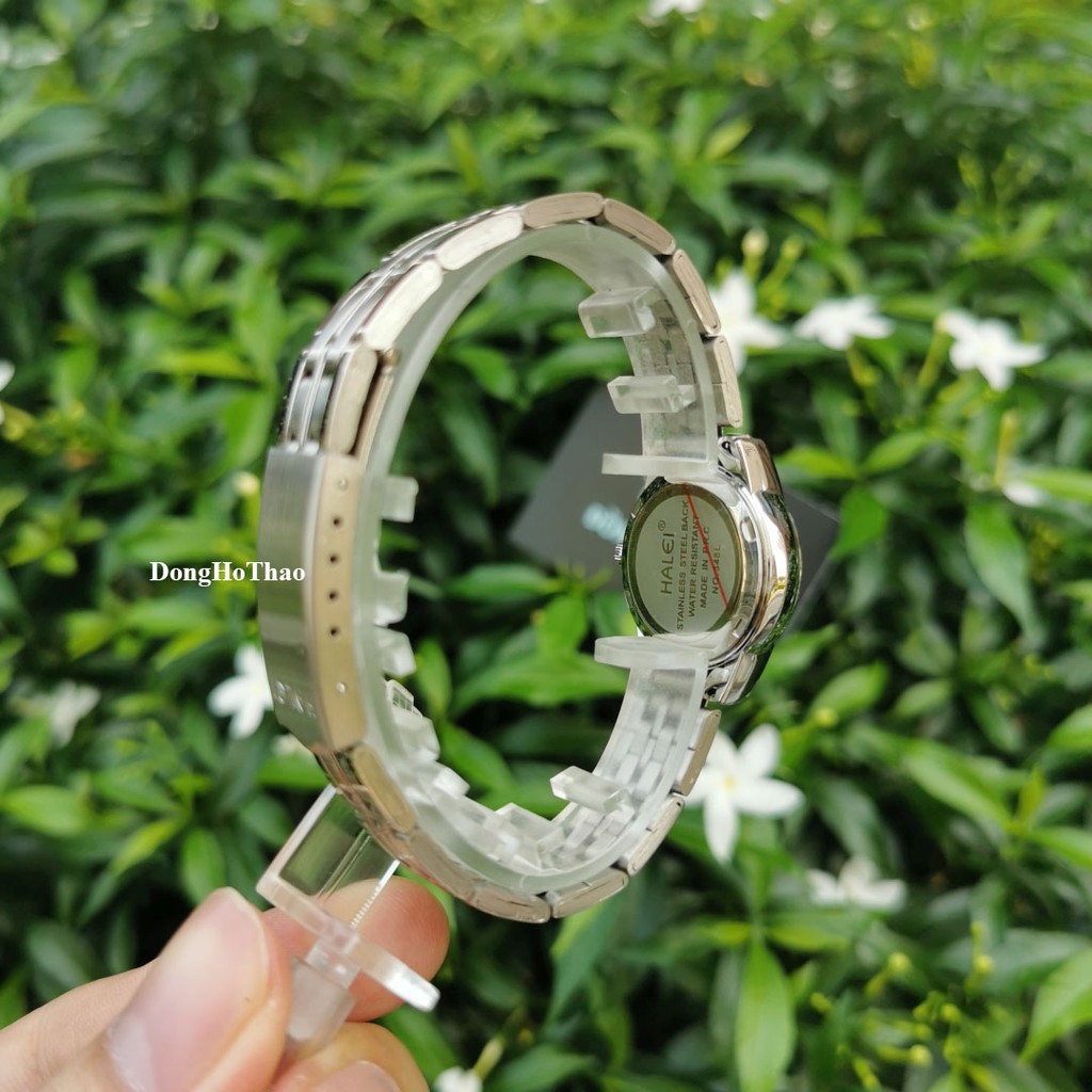 [Mã SKAMCLU8 giảm 10% cho đơn từ 100K] Đồng Hồ Nữ Halei Dây Kim Loại Màu Trắng Bạc Đơn Giản, Trẻ Trung | BigBuy360 - bigbuy360.vn