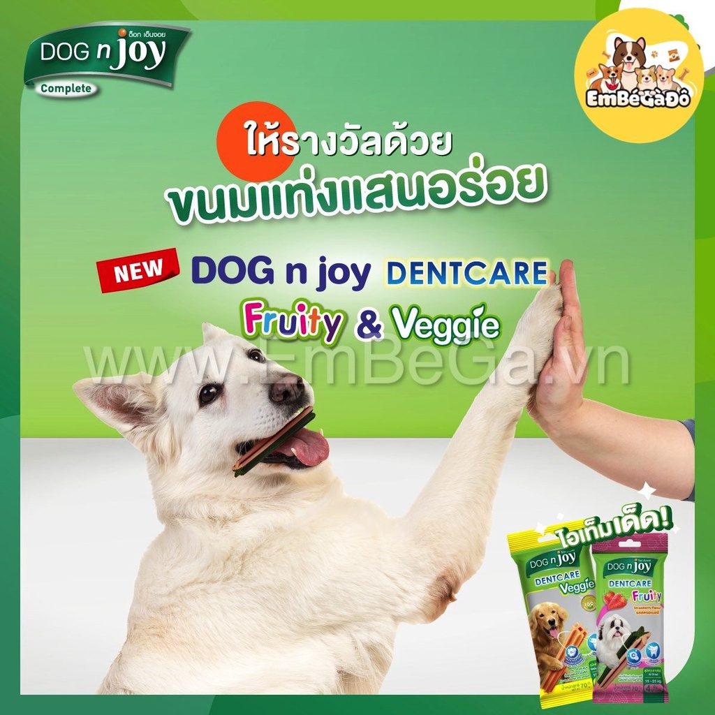 [THANH GẶM CHO CHÓ ]DOGNJOY XƯƠNG GẶM SẠCH RĂNG DOG N JOY DENTCARE