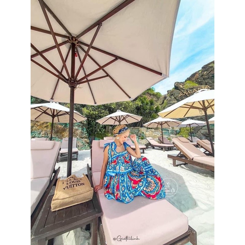 Maxi lụa 2s hoa văn cổ điển ( ảnh thật cuối ) | BigBuy360 - bigbuy360.vn