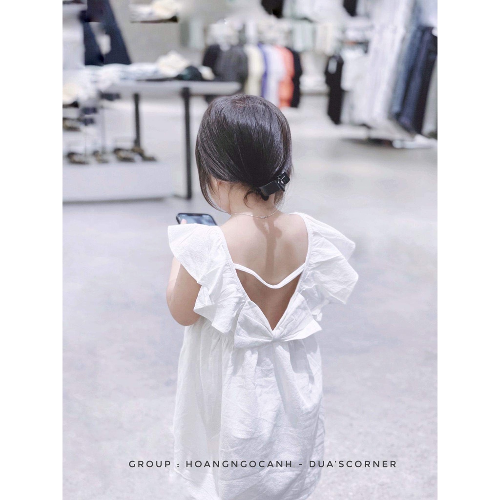 B67- VÁY BÉ GÁI XÒE CÁNH TIÊN