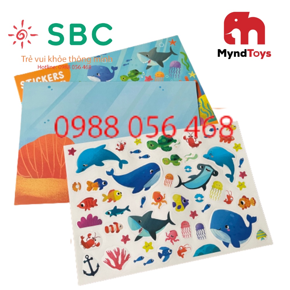 Bóc dán thành tranh môi trường sống sinh động - Sticker Myndtoys Việt Nam - Đồ chơi an toàn