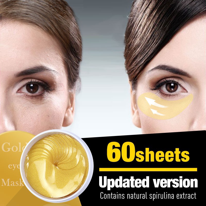 Hộp 60 mặt nạ mắt SEVICH chiết xuất từ vàng dưỡng ẩm chống lão hóa da