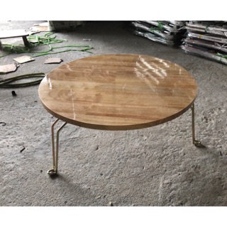 Bàn tròn gỗ cao su phi 60