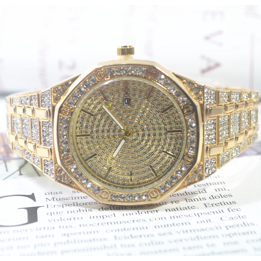 Đồng hồ thạch anh đính kim cương nhân tạo chất lượng cao thời trang cho nữ | BigBuy360 - bigbuy360.vn