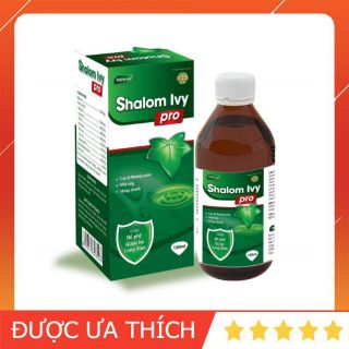 SHALOM IVY PRO Siro bảo vệ đường hô hấp, giảm ho, long đờm. cao lá thường xuân, từ 12tháng tuổi, hạn 2023