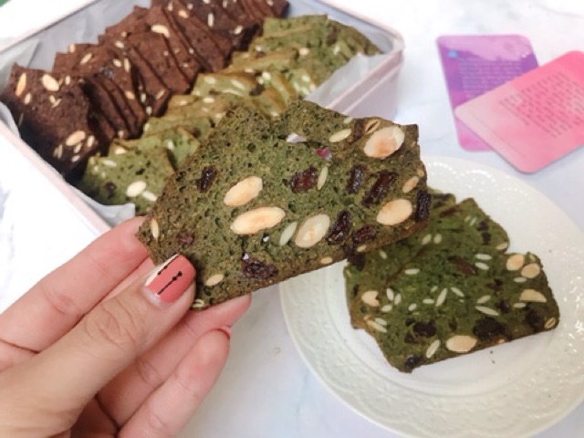 Bánh biscotti Nguyên Cám Protein 100g các vị | BigBuy360 - bigbuy360.vn