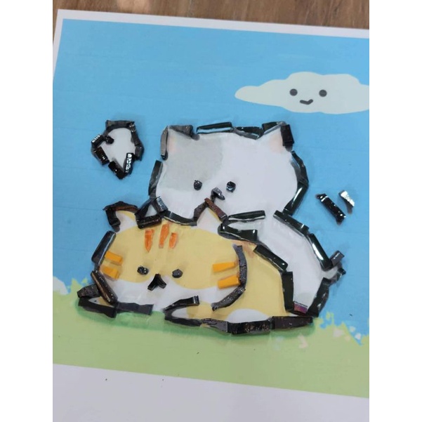 Hạt kính hạt mosaic, nguyên liệu làm tranh khảm, đồ thủ công, đồ trang trí handmade DIY làm tranh trang trí