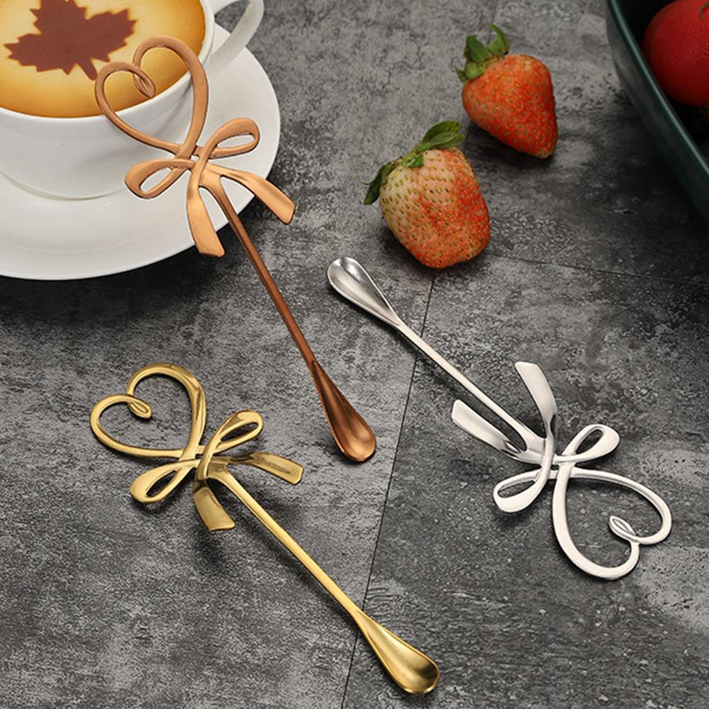 JARRED Muỗng Khuấy Cà Phê Hình Nơ Trái Tim Cho Ngày Lễ Tình Nhân
