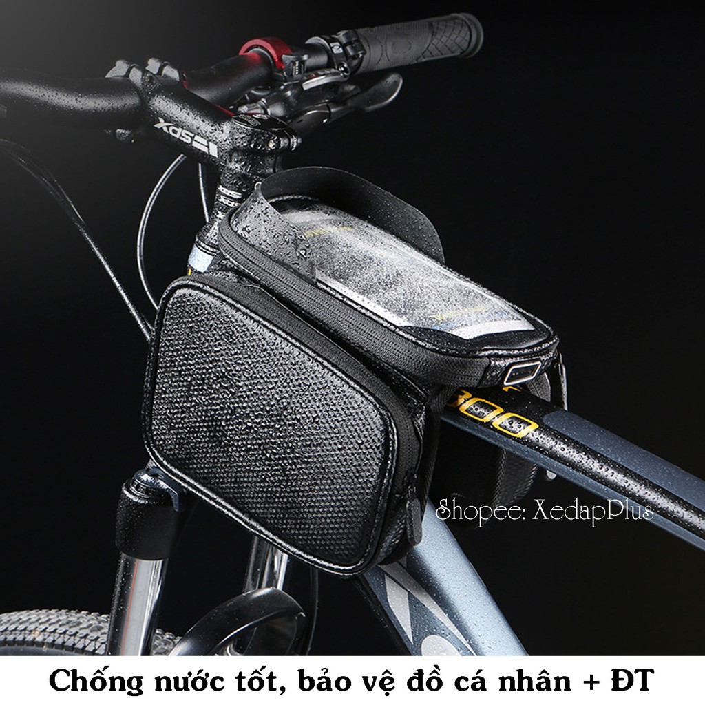 Túi xe đạp treo sườn xe chống nước đựng điện, đồ cá nhân cao cấp Hay Sport - T53