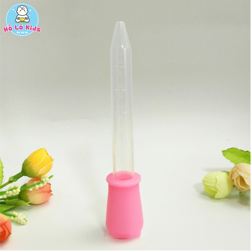 Dụng cụ uống thuốc nhỏ giọt ống hút chia vạch 5ml cho bé Hồ Lô Kids