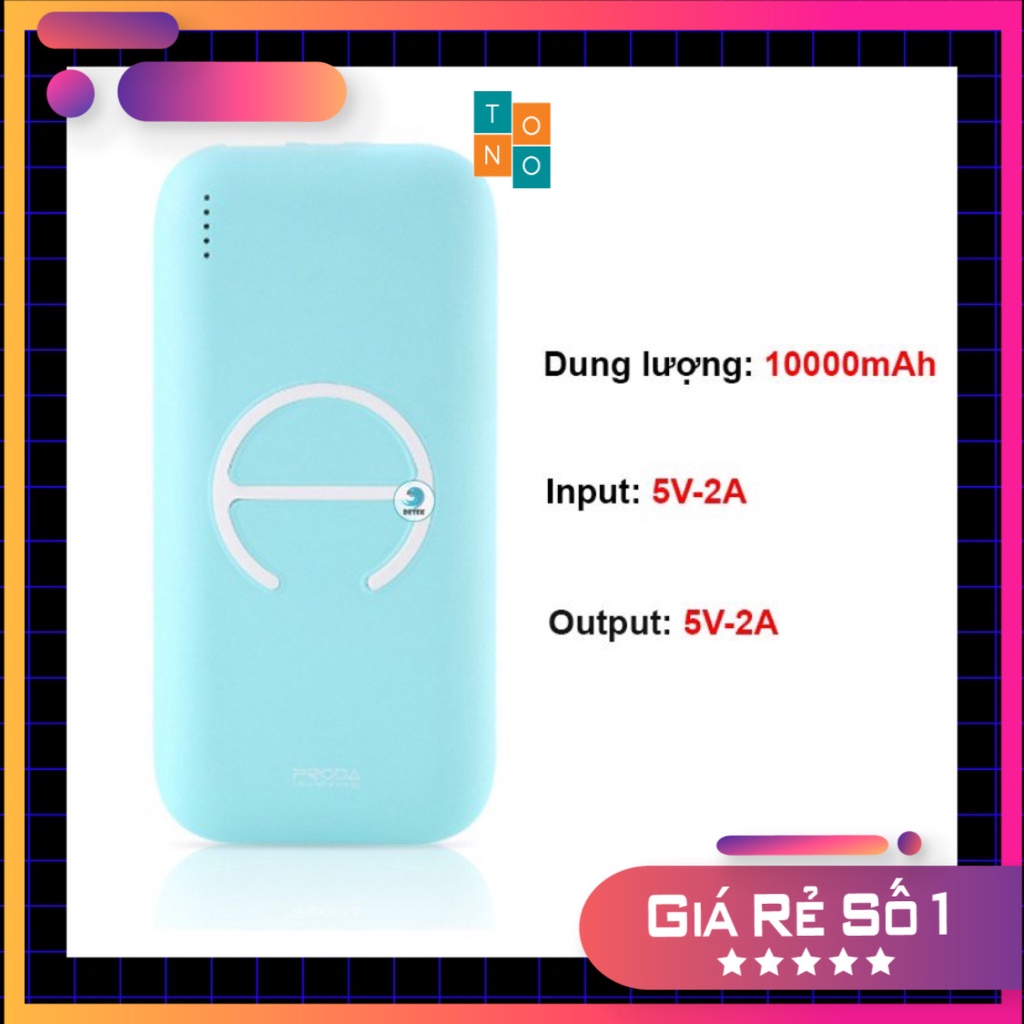 Sạc Không Dây Tích Hợp Pin Dự Phòng 10000Mah Remax Proda Layter PD-P06 (3 màu)