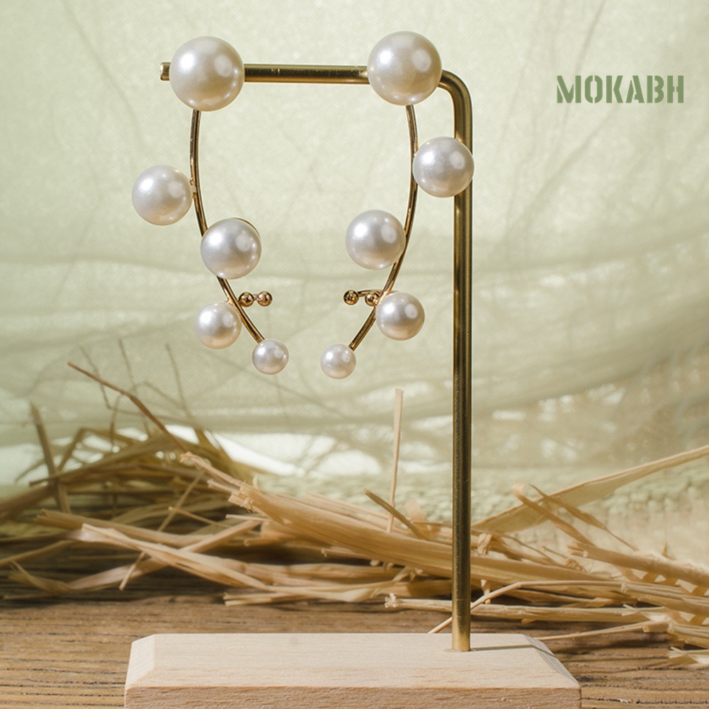 Bông Tai Đính Ngọc Trai Giả Thời Trang Dành Cho Nữ