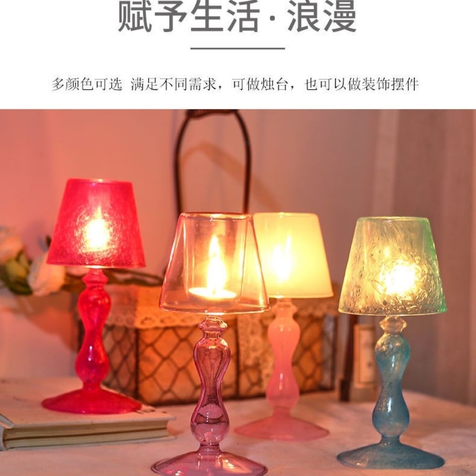 Giá Đỡ Đèn Cầy Bằng Thủy Tinh Phong Cách Châu Âu Cổ Điển Độc Đáo Trang Trí Nhà Cửa / Tiệc Cướ