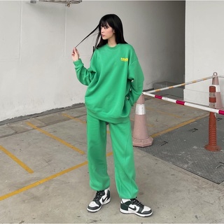 BỘ NỈ CANDY SET GREEN NORMOS (XANH LÁ)