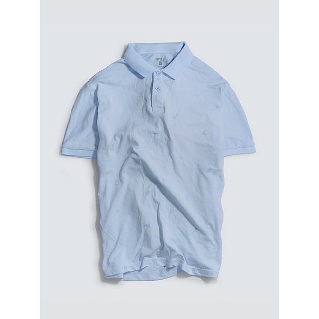 Áo thun polo nam thêu họa tiết 4MEN PO036, áo có cổ trụ ngắn tay, vải cá sấu cotton đẹp phong cách thời thượng | BigBuy360 - bigbuy360.vn