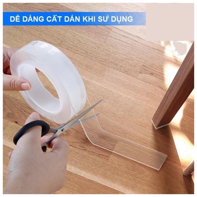Cuộn Băng keo siêu dính 2 mặt 5 mét loại lớn