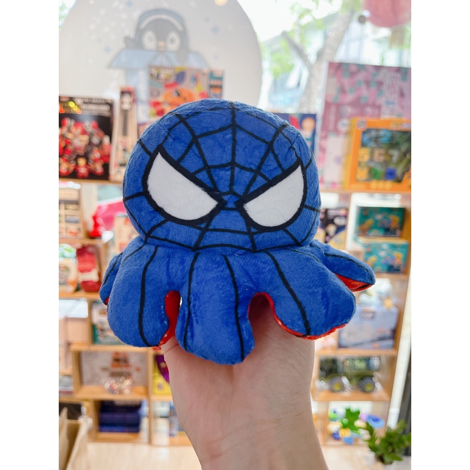 Gấu Bông - Đồ chơi Bạch tuộc bông 2 mặt - người nhện , người sắt - đội trưởng mỹ đáng yêu