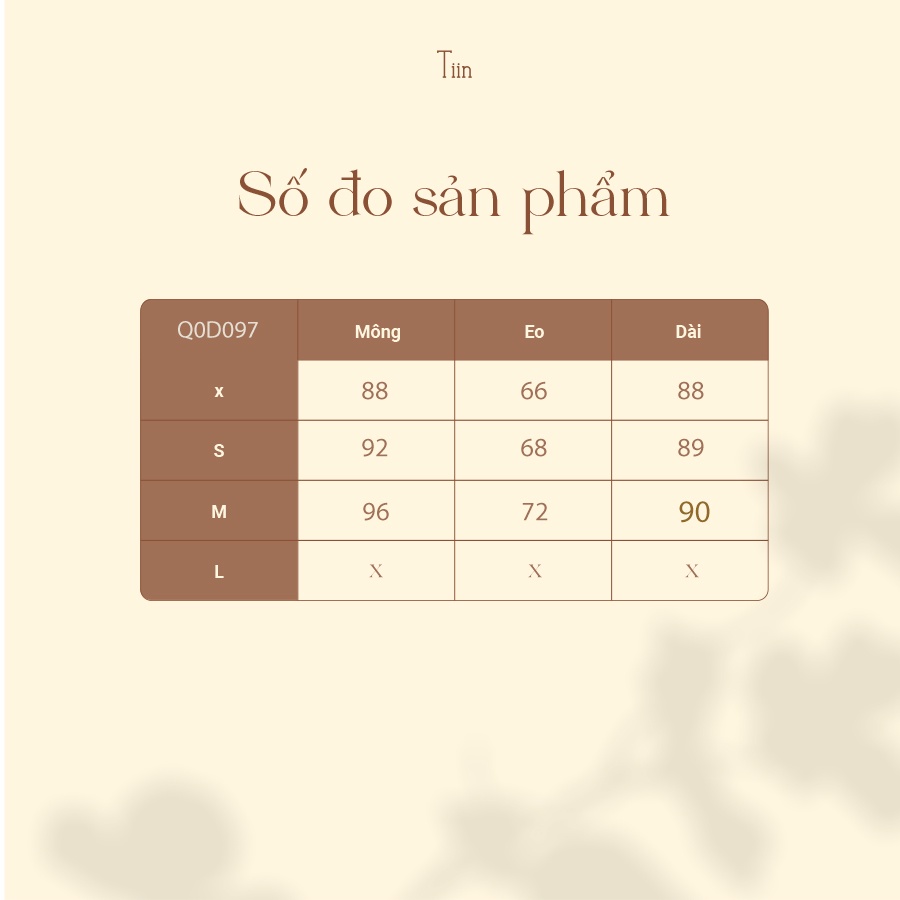 Quần baggy đỉa cạp 2 khuy cài TIINSTORE Q0D097