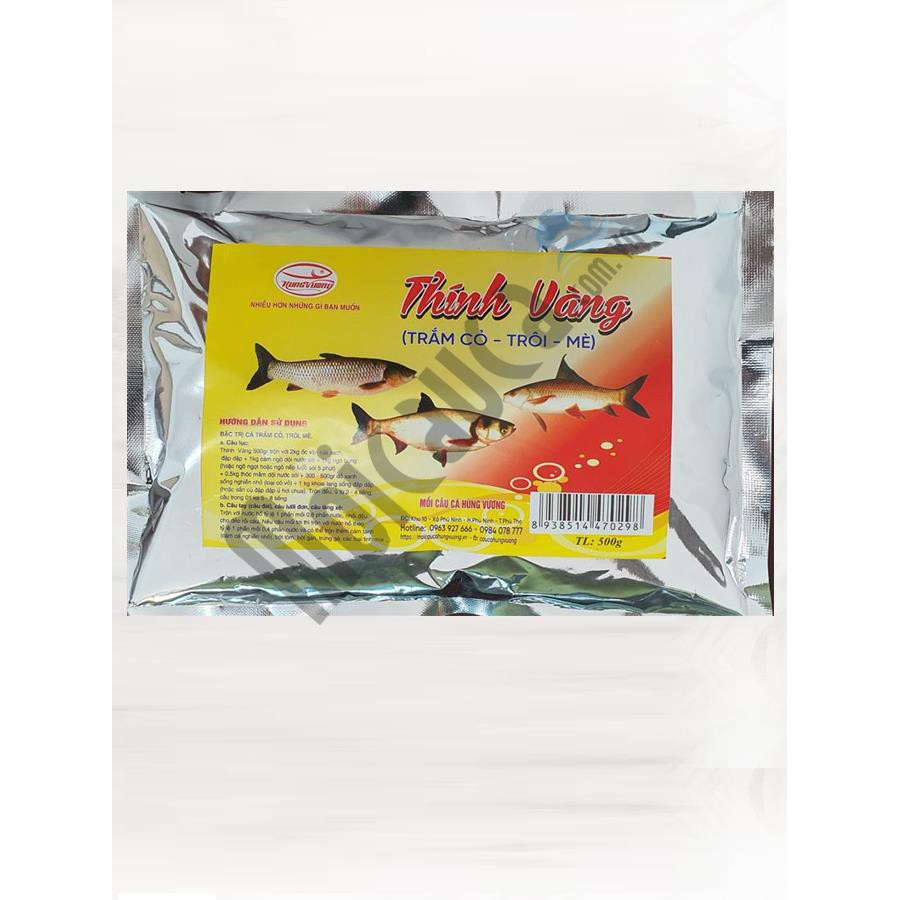 Thính vàng (500g) - Mồi câu cá trắm cỏ, Trôi, Mè