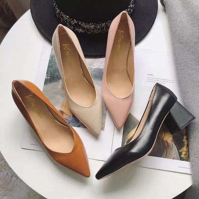 Giày cao gót đế vuông (Sẵn sz 38)