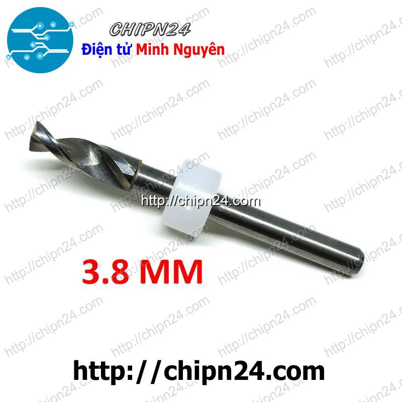 [1 CÂY] Mũi khoan mạch in CNC 3.8mm (Mạch điện tử, PCB)