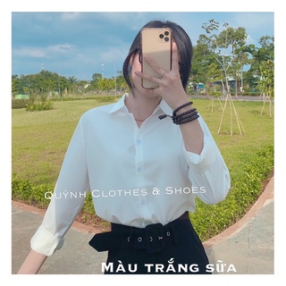 Áo sơ mi nữ, sơ mi trắng nữ dài tay đẹp vnxk size S M L
