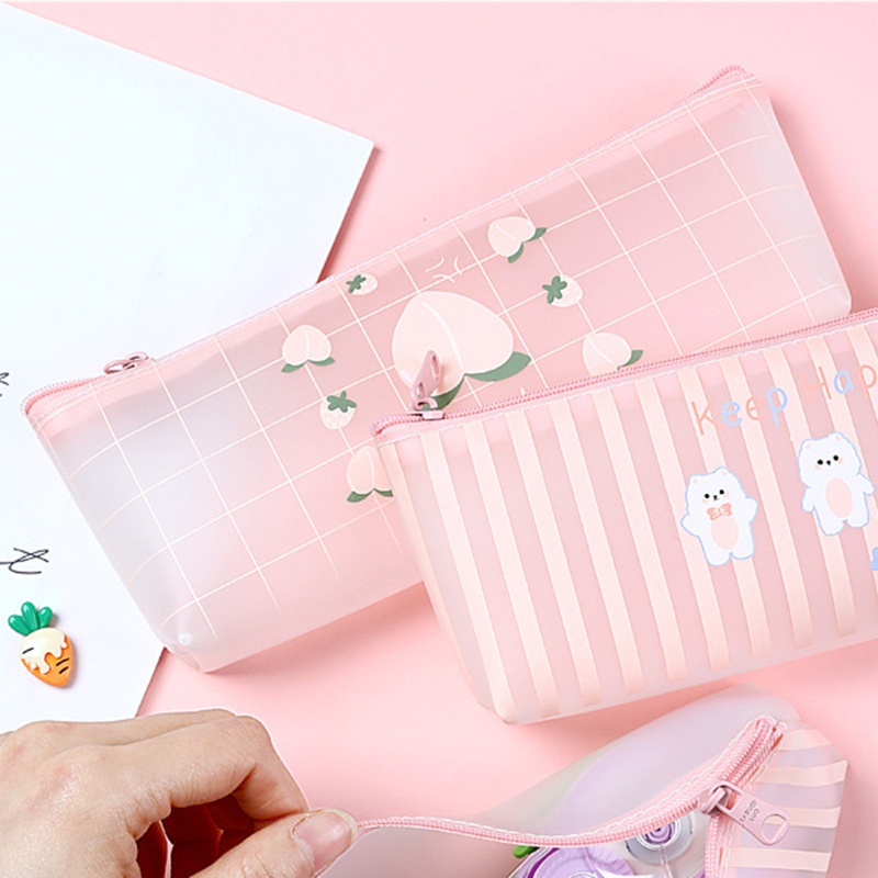 Túi Đựng Bút Bằng PU Mềm Cỡ Lớn Chống Thấm Nước Để Bàn Ốp