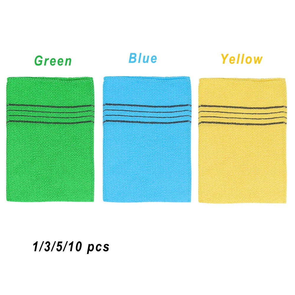 [Hàng mới về] Set 1 / 3 / 5 / 10 găng tay tắm mát xa tẩy tế bào chết làm sạch cơ thể tiện dụng