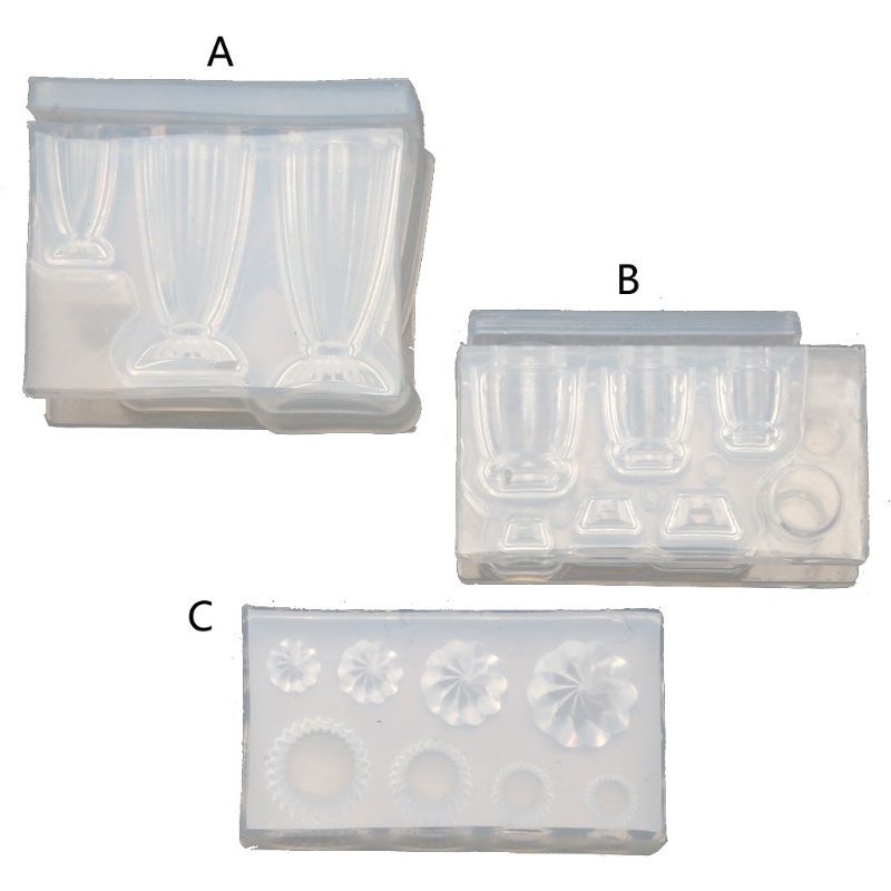 Khuôn Làm Bánh Bằng Silicone Hình Lọ Thủy Tinh Mini