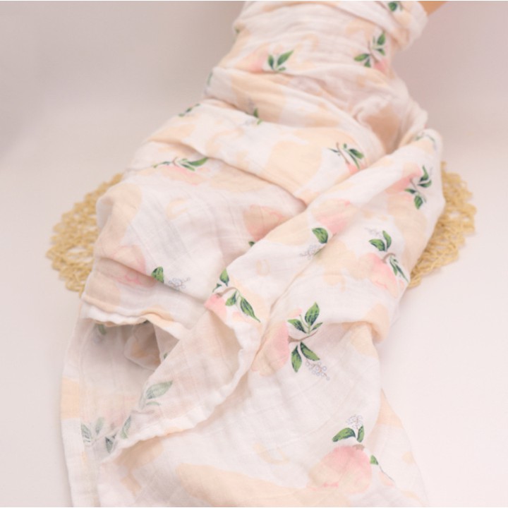 Khăn xô tắm sợi tre Muslin Swaddle - hàng xuất Nhật 100% cotton