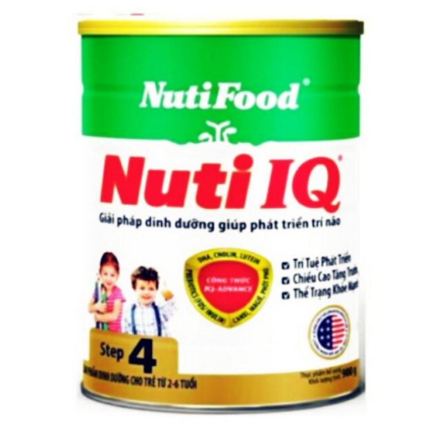 Sữa bột Nuti IQ step 4 900g (2-6 tuổi) date 2019