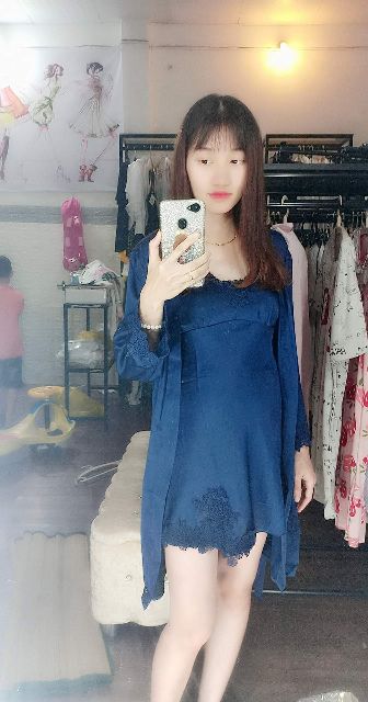 (Sẵn) BỘ NGỦ LỤA SEXY 4 CHI TIẾT KÈM VIDEO & ẢNH THẬT | BigBuy360 - bigbuy360.vn