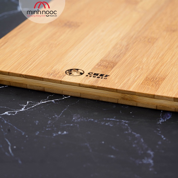 [Chính hãng] Thớt tre Chef Studio hình chữ nhật 34x24x1.5cm, MSP-CB22M. Cắt, thái rau củ, dùng decor món ăn, bày trí