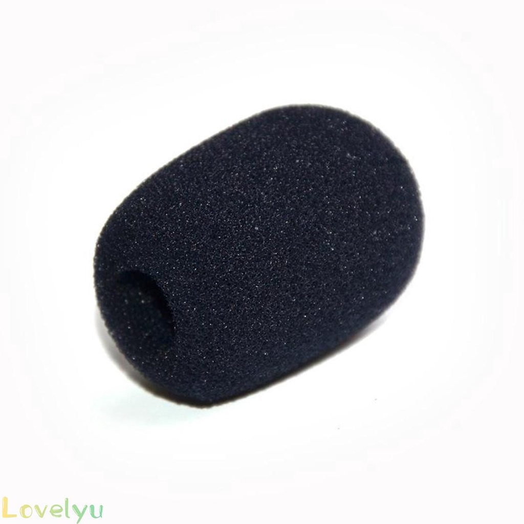 ◀READY▶Headset Microphone Pads Replacement Soft Foam Pad Windscreen 10 Pcs Black Cover# Good Quality