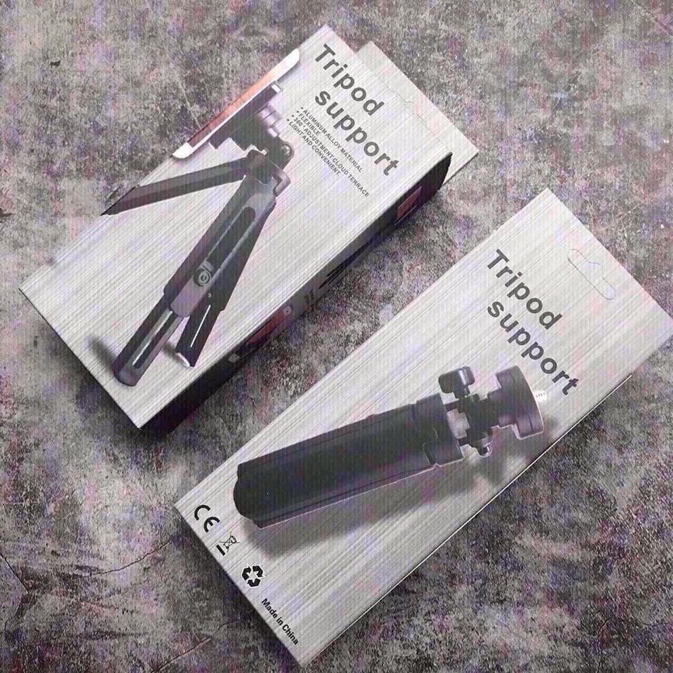 Giá Đỡ Mini Xếp Gọn 3 Chân Tripod Support MT01 Xoay 360 Độ | BigBuy360 - bigbuy360.vn