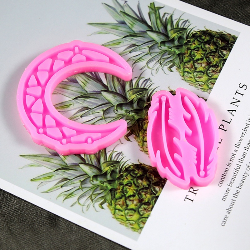 1 Bộ Khuôn Silicone Làm Móc Khóa Hình Dream Catcher