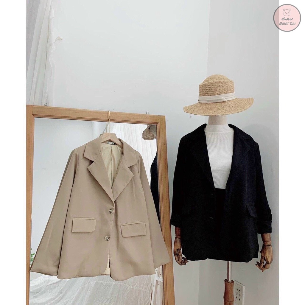 [Gấu Nhiệt Đới] Áo Vest Basic Kiểu Dáng Freesize Phong Cách Hàn Quốc