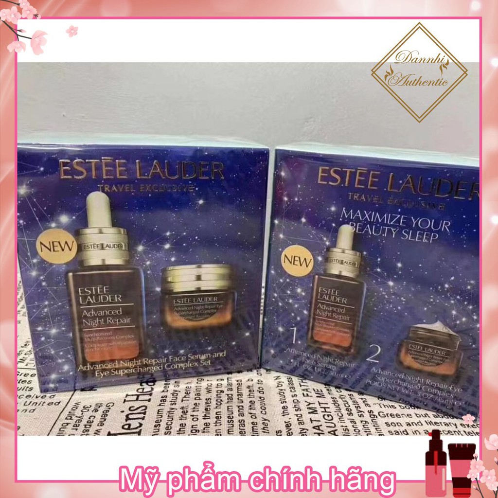 Estee Lauder ARN Small Brown Bottle Essence 50ml Anti-Blue Light Eye Cream 15ml 2 Piece Set