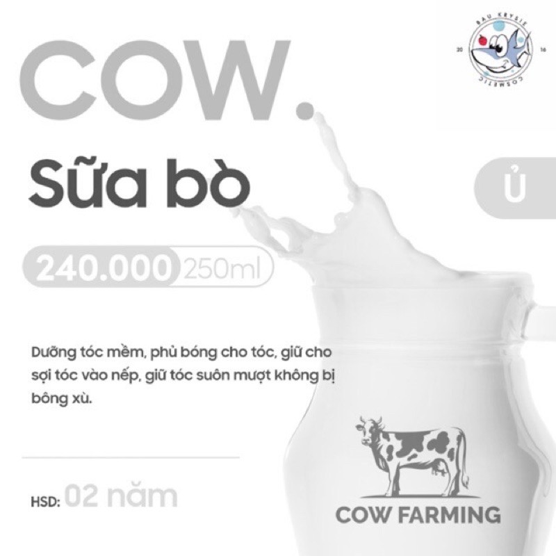 COW Ultra-nourishing Hair Mask - Ủ Tóc Sữa Bò ( Handmade )