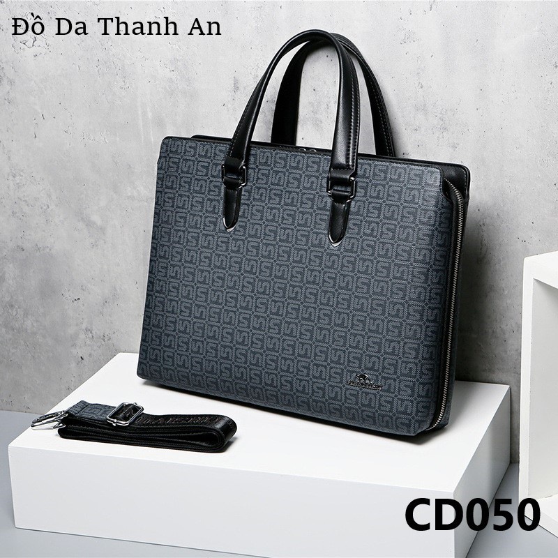 CẶP DA CÔNG SỞ NAM CAO CẤP, CD050, THƯƠNG HIỆU PUFAN DAISHU HÀNG CHÍNH HÀNG, HỌA TIẾT HIỆN ĐẠI SANG TRỌNG, BẢO HÀNH 12T.