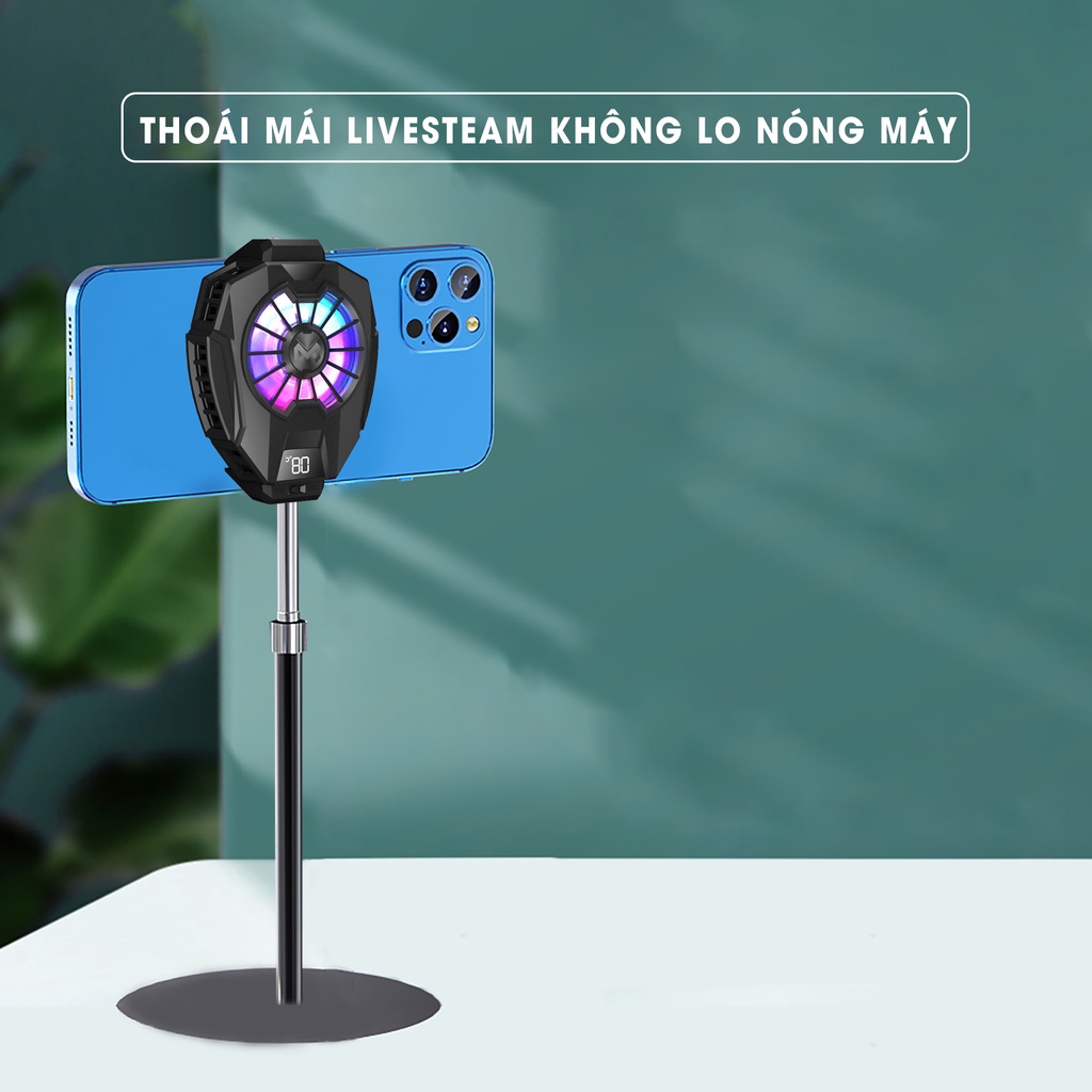 Quạt tản nhiệt điện thoại livestream MEMO DL05 CX01 CX02 CXA2 DLA2 DLA3 DL06 DL07 cho streamer không giật lag nóng máy