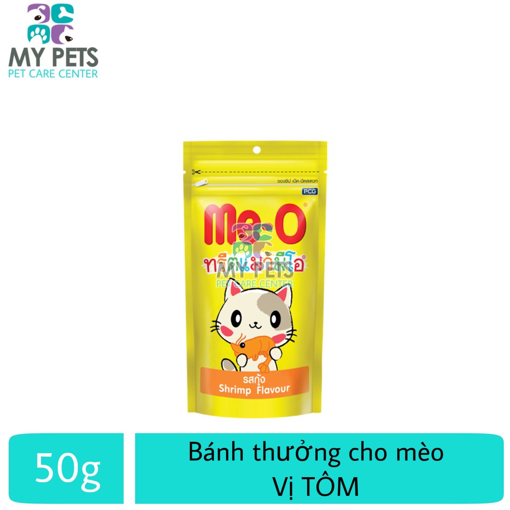 Bánh thưởng cho mèo Me-o hương vị TÔM - Gói 50g