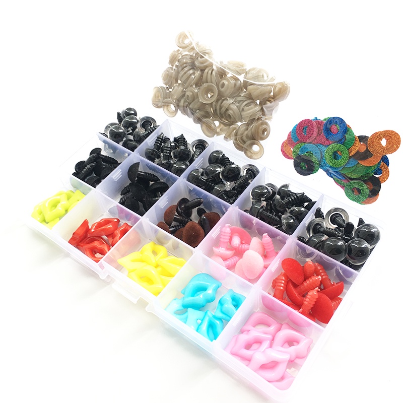 Set 315 Mắt Nhựa Nhiều Màu Sắc Dùng Làm Búp Bê/ Thú Nhồi Bông/ Gấu Bông