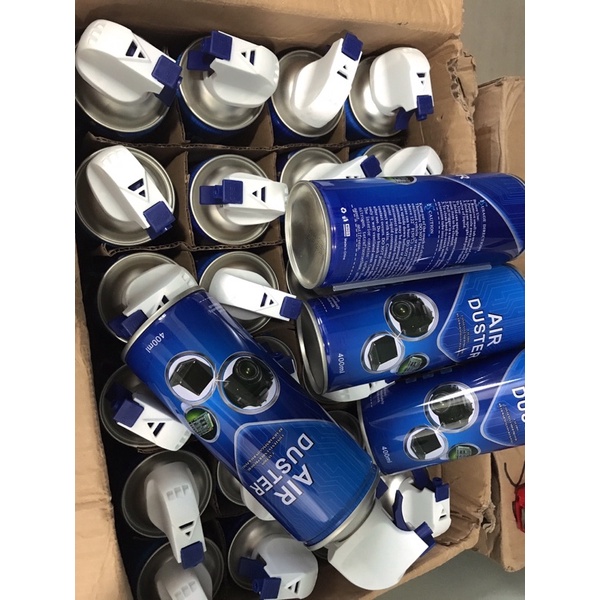 Bình xịt bụi khí nén vệ sinh laptop Air Duster - Xịt cực mạnh 400ml khí O3