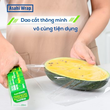 Combo 5 hộp Màng bọc thực phẩm Nhật Bản Asahi Wrap 30cm x 20m