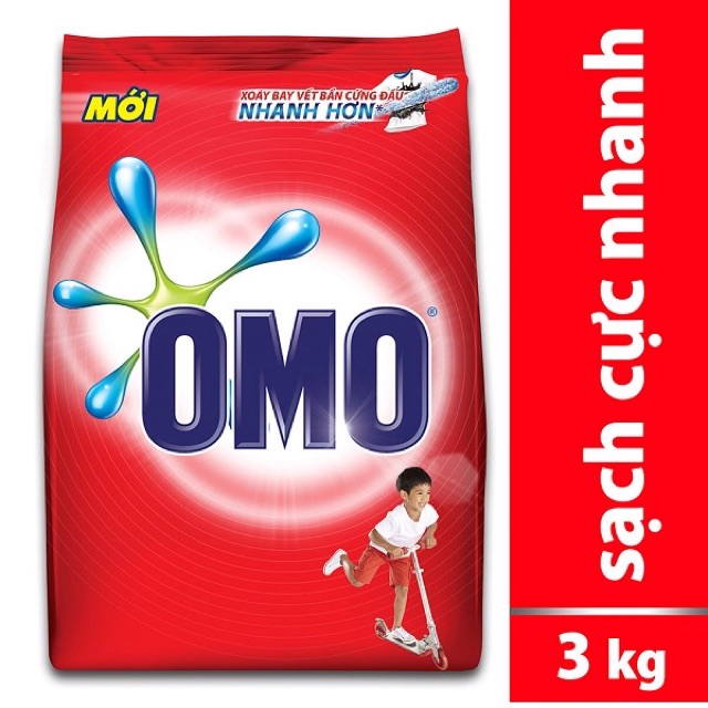 Bột giặt Omo 3kg sạch cực nhanh