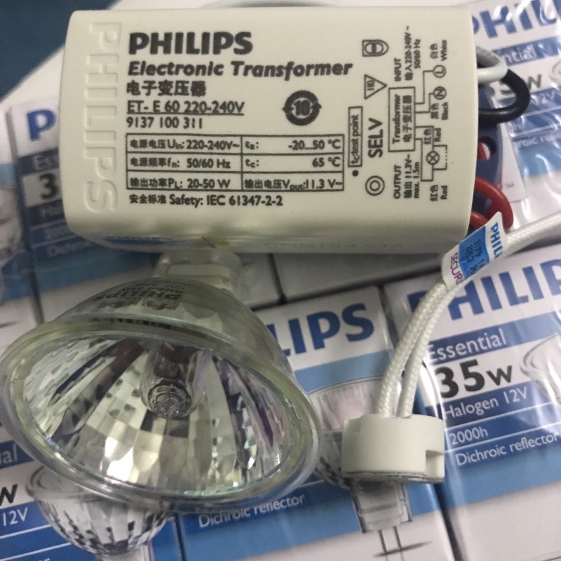 Bóng chén Halogen điện áp 12v đui ghim Mr16