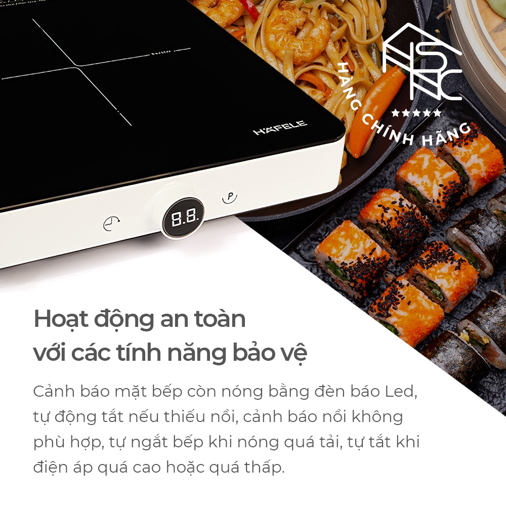 Bếp từ đơn thủy tinh pha lê Hafele HSI-21FW