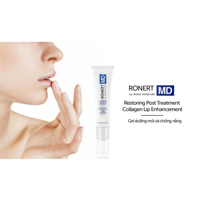 [HÀNG NHẬP KHẨU] Son Dưỡng Môi Và Chống Nắng Image MD Restoring Post Treatment Collagen Lip Enhancement SPF15 15ml